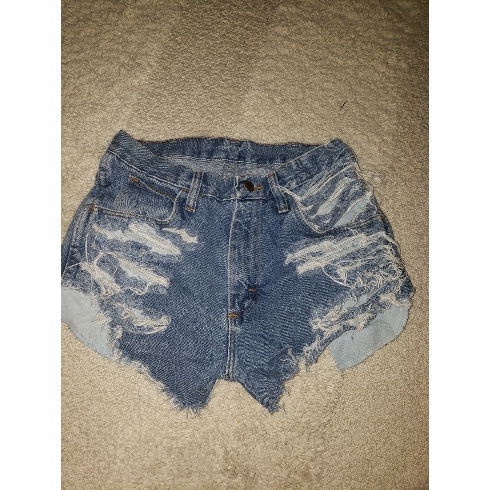 CUSTOM High Waisted Ripped Jean Shorts
